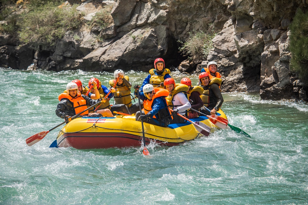 Rafting, Chilik river, Kazakhstan