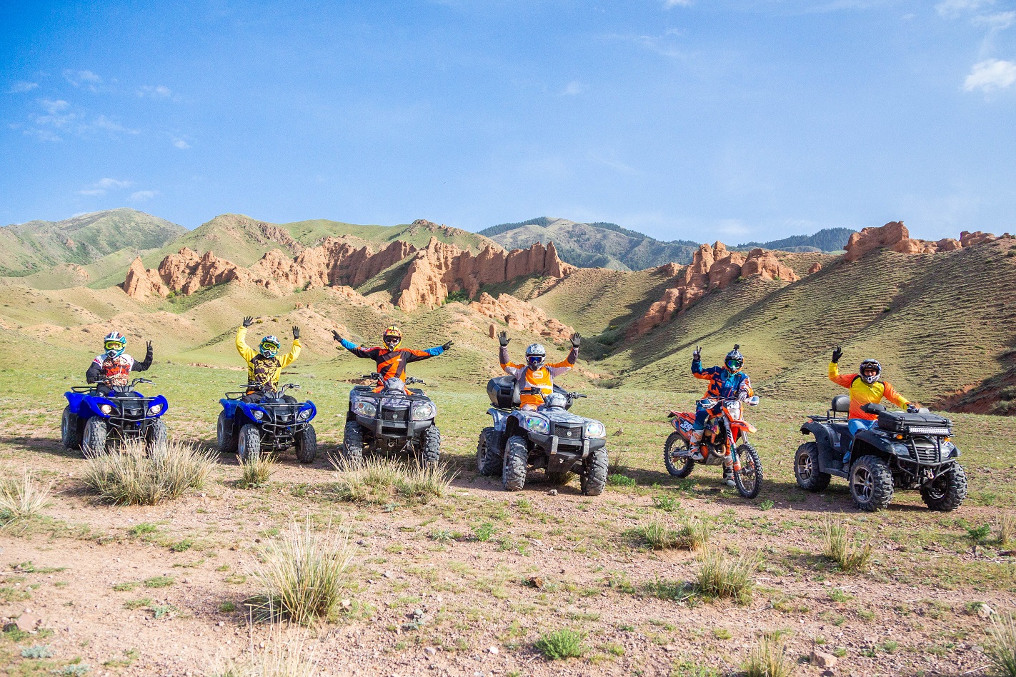 Quadrocycling, Assy plateau,Kazakhstan